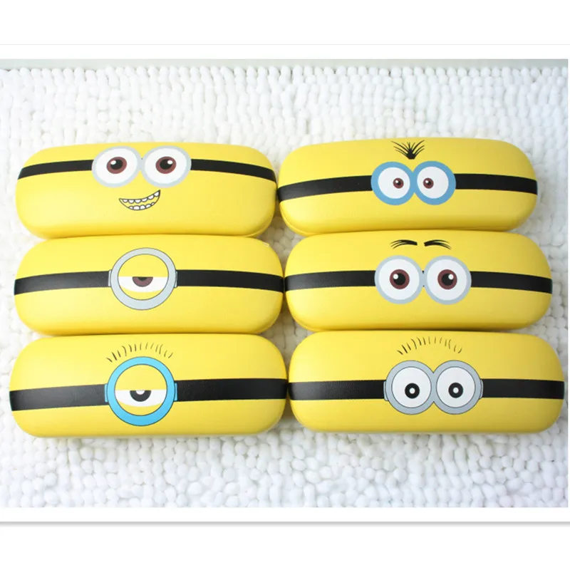 

LIUSVENTINA Portable High Quality Cute Cartoon Eyes Expression Frame Glasses Box Sunglasses Case Gift for Girls and Friends