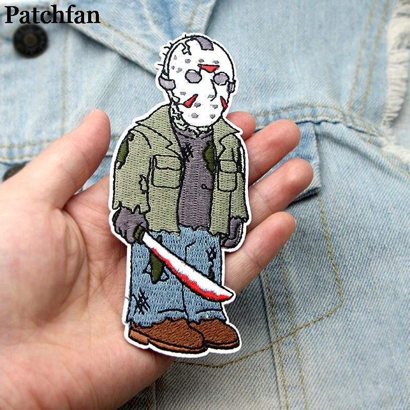 Patchfan Friday the 13th DIY Вышитые нашивки пришить УТЮГ НА одежду рюкзак шляпа украшения дома наклейки значки A2091