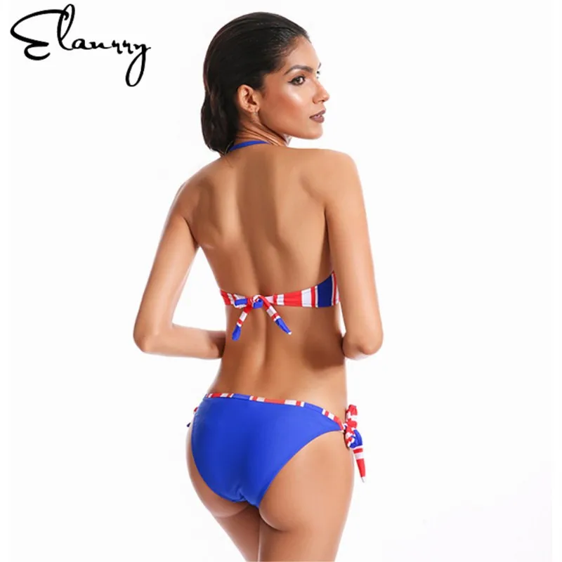 2017 Sexy Push Up Women Bikini Set Brazilian Striped Low Waist Plus Size Swimwear Female Bathing Suit Maillot De Bain Femme |