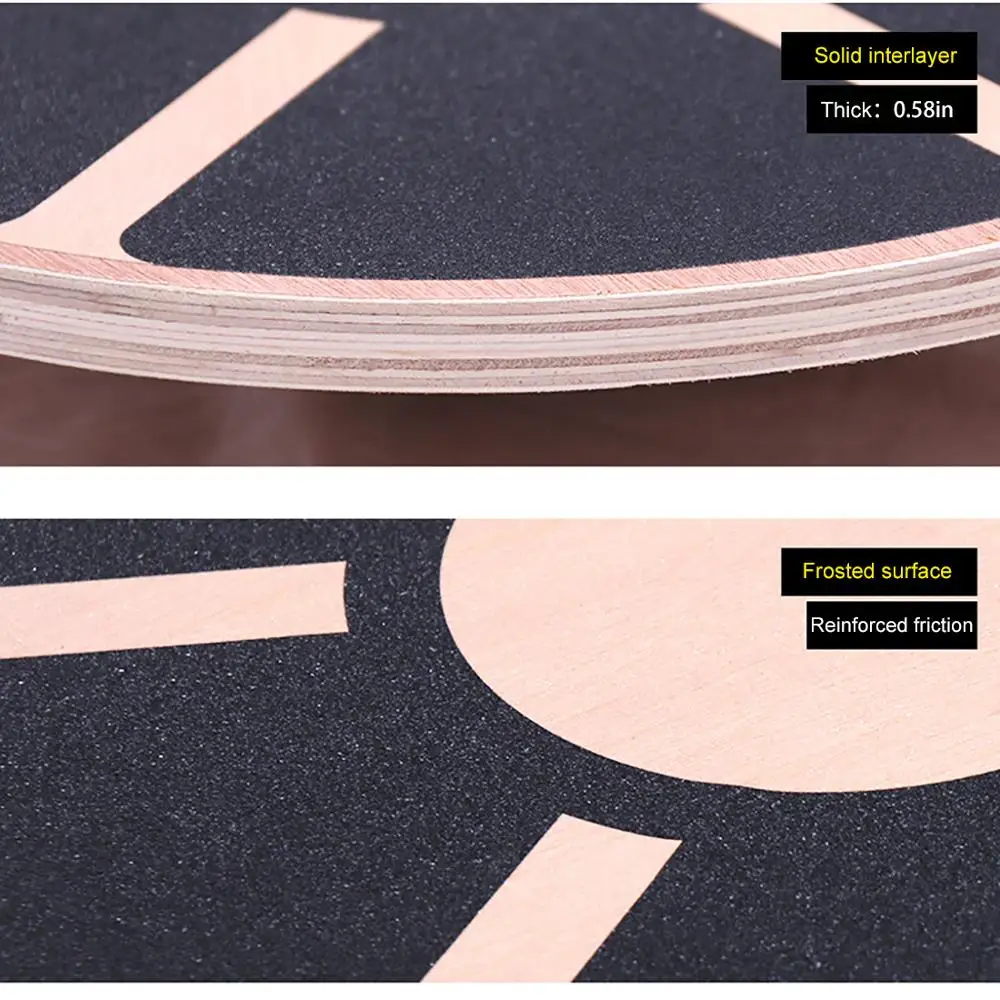Деревянная доска для балансировки противоскользящие воблеры упражнений