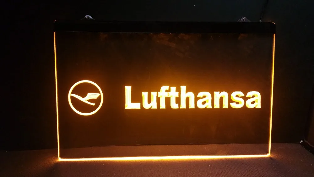 Ys 46 Lufthansa светодиодный неоновый светильник знак|Таблички и знаки| |