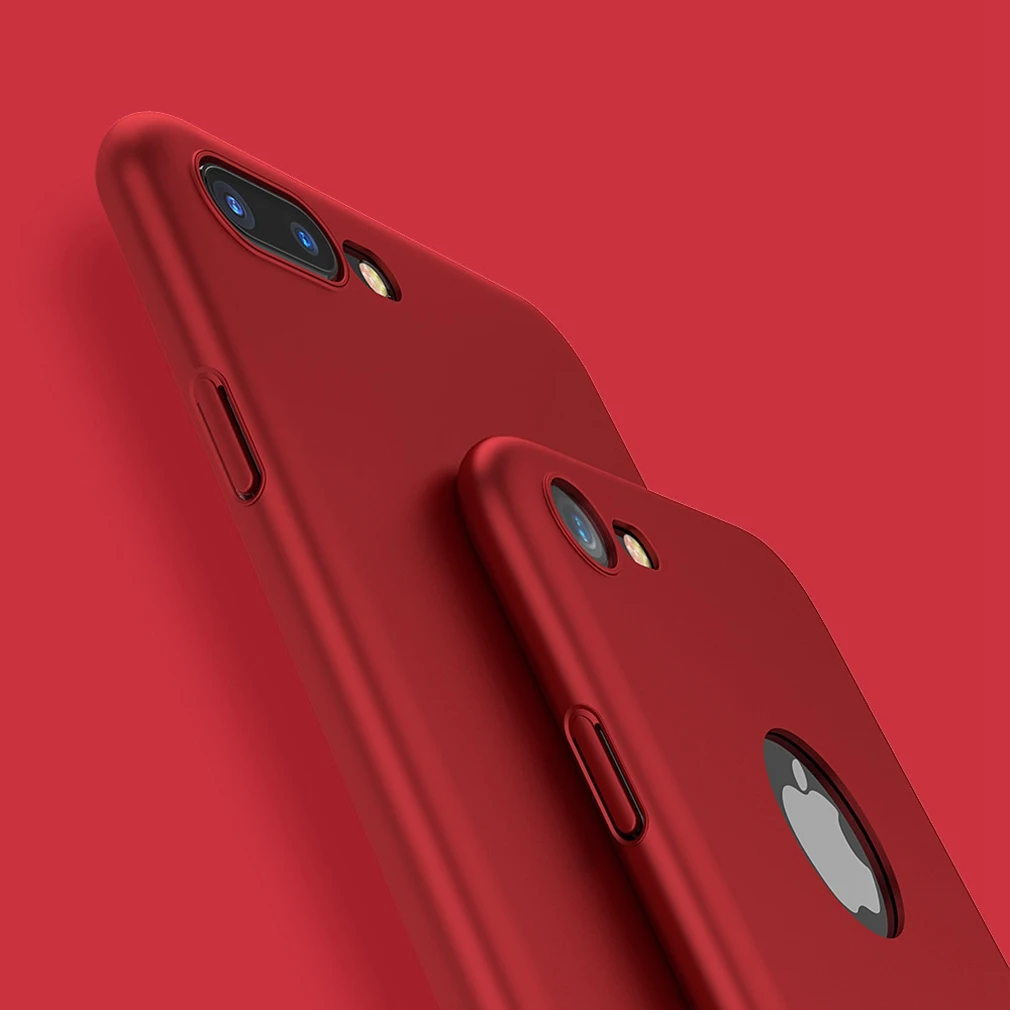 Деловой чехол с логотипом для iPhone 6 S 7 Plus ультра тонкий пластик задняя крышка