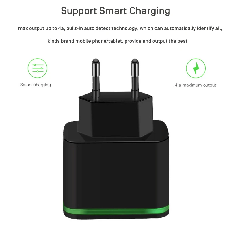 4 USB несколько зарядных устройств для телефонов 5V 4A зарядное устройство