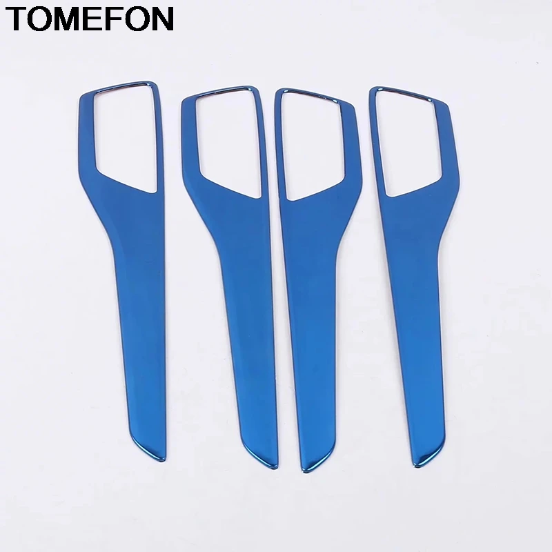

TOMEFON For Ford Focus 2019 2020 Inner Door Bowl Strip Handle Frame Moulding Cover Trim Interior Accessories ABS Stainless Steel