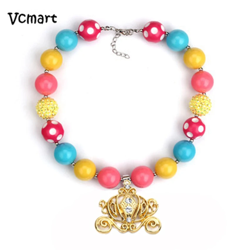 Vcmart/2 комплекта милое массивное ожерелье в горошек с большими бусинами