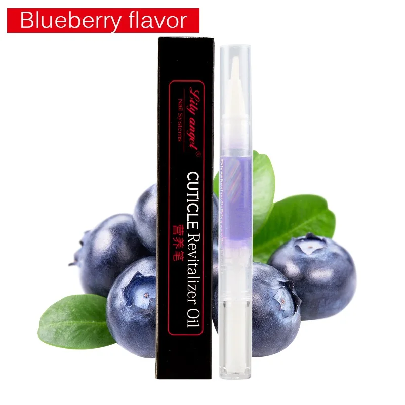 blueberry flavor Lily angel 1 шт., 5 мл, новинка, высокое качество, ревитализатор кутикулы, питательное масло, Лечение ногтей, маникюр, смягчающая ручка для ногтей, макияж - Цвет: blueberry flavor