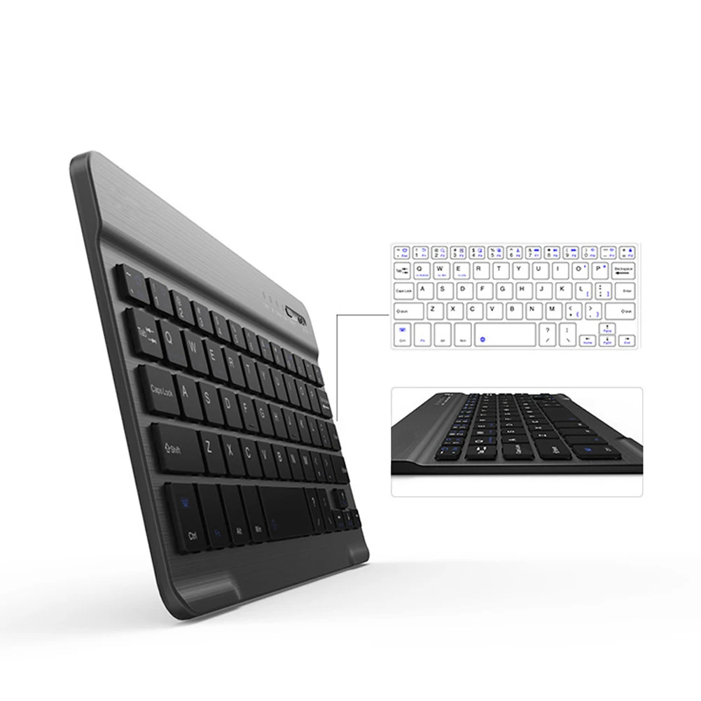 Universal 7 Colors Backlit Desktop Removable Bluetooth Keyboard Lightweight Wireless Extensions Slim Mini Adjustable Brightness |