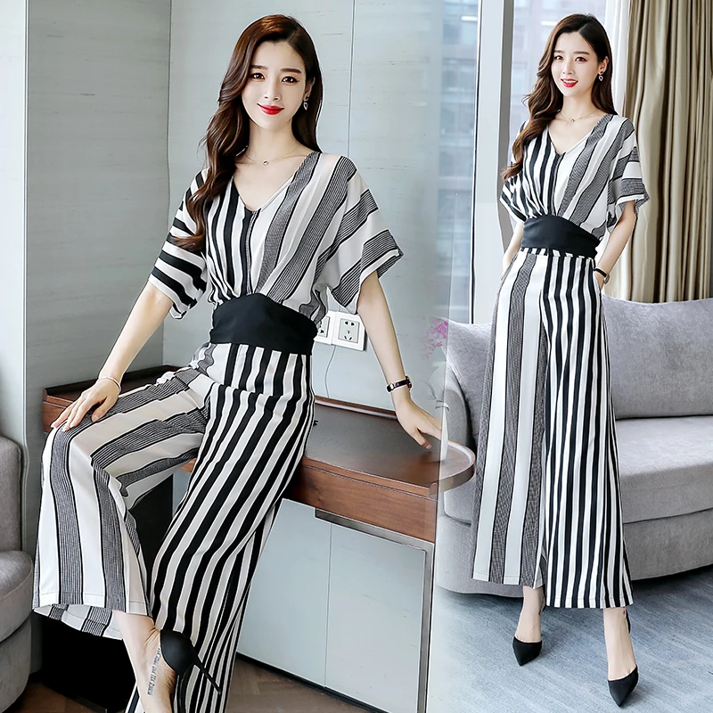 Женский костюм в полоску набор блуз из двух предметов элегантные брюки с