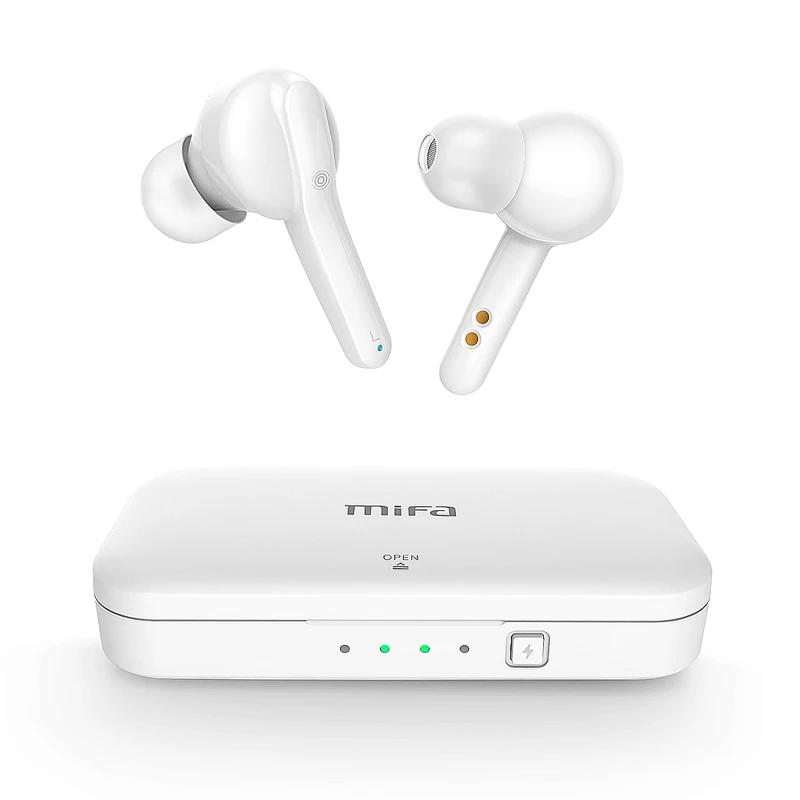Mifa True беспроводной стерео наушники Bluetooth 5,0 спортивные наушники с микрофоном громкой связи зарядный ящик X3 белый