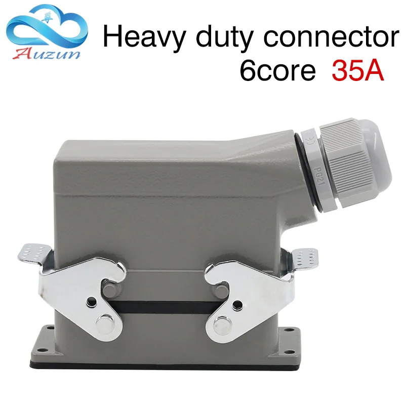 H16B-HSB-006-1 6 core heavy воздуха разъем на стороне для двойной пряжкой 35 a500v винтовое соединение - Цвет: Lateral line