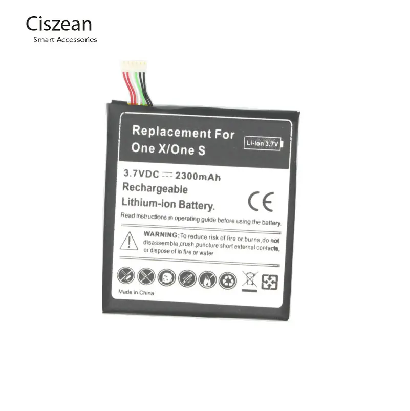 Сменный литий полимерный аккумулятор Ciszean 2300 мАч BJ83100 для HTC One X G23 S S720e Z520e Z520d S728e