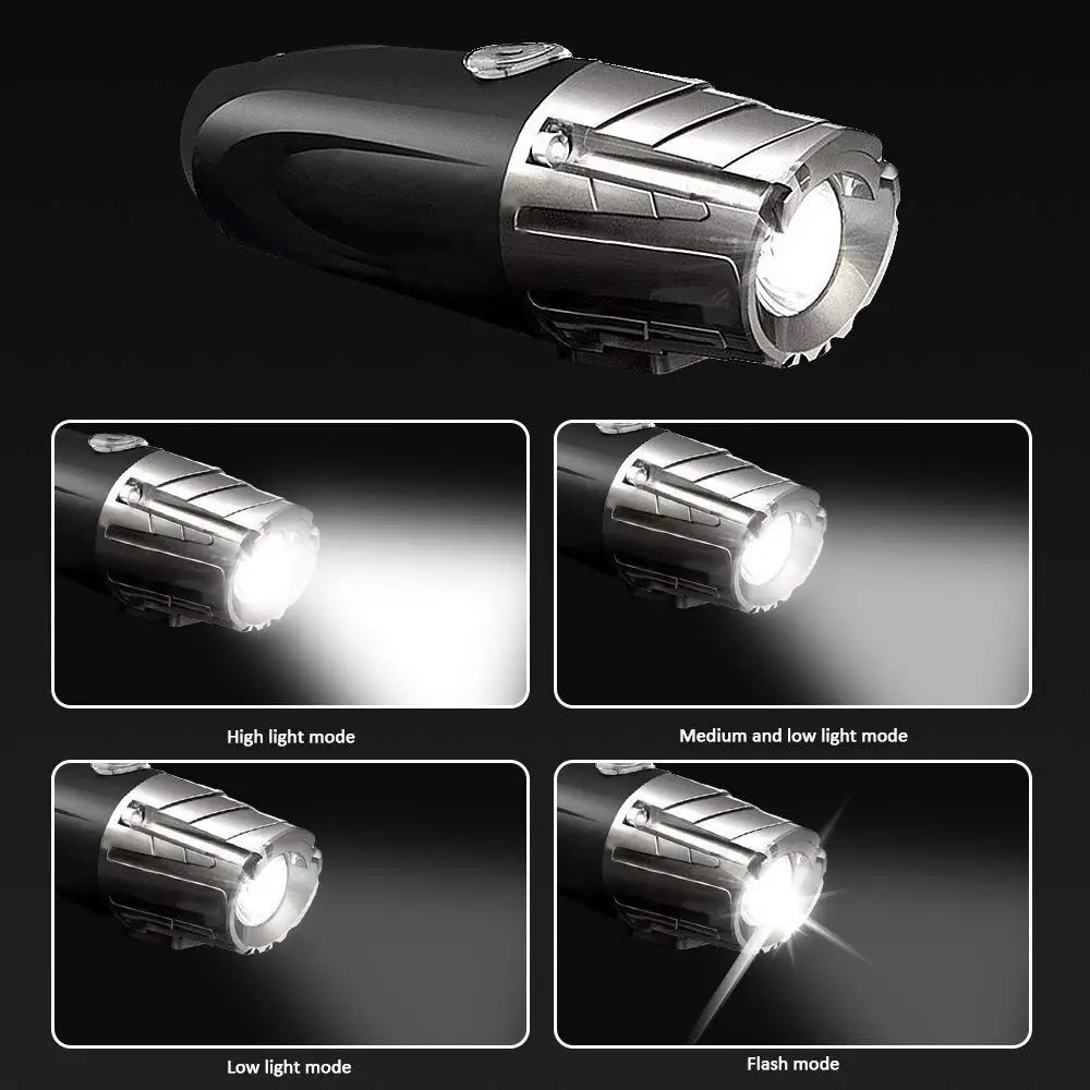 SEWS-Bike Lights LED Bike Light Set USB Rechargeable Waterproof Front Bicycle Headlight and Taillight 300 LM 4 Modes C | Спорт и