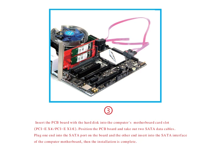 3 интерфейса s M.2 NVMe SSD NGFF для PCIE X16 Riser Card M Key B Ключ интерфейсная карта поддержка PCI Express 3,0 4X M2 SATA