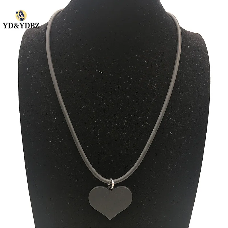 YD &amp YDBZ модная черная подвеска сердце персик ожерелье турецкий стиль ювелирные