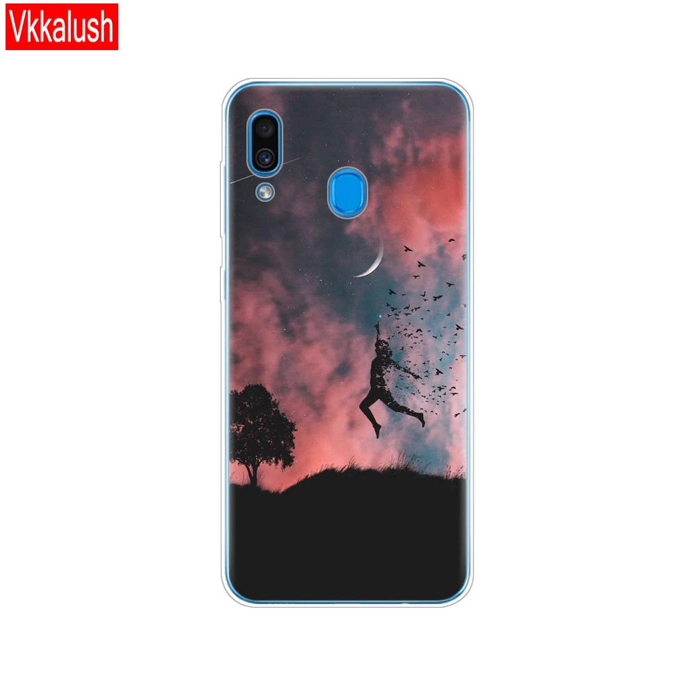 80268 Силиконовый чехол Sfot для Samsung Galaxy A20, чехол A20E, чехол для Samsung A20 A 20, A205F, A20E, A202F, защитный чехол, полностью 360 - Цвет: 80268