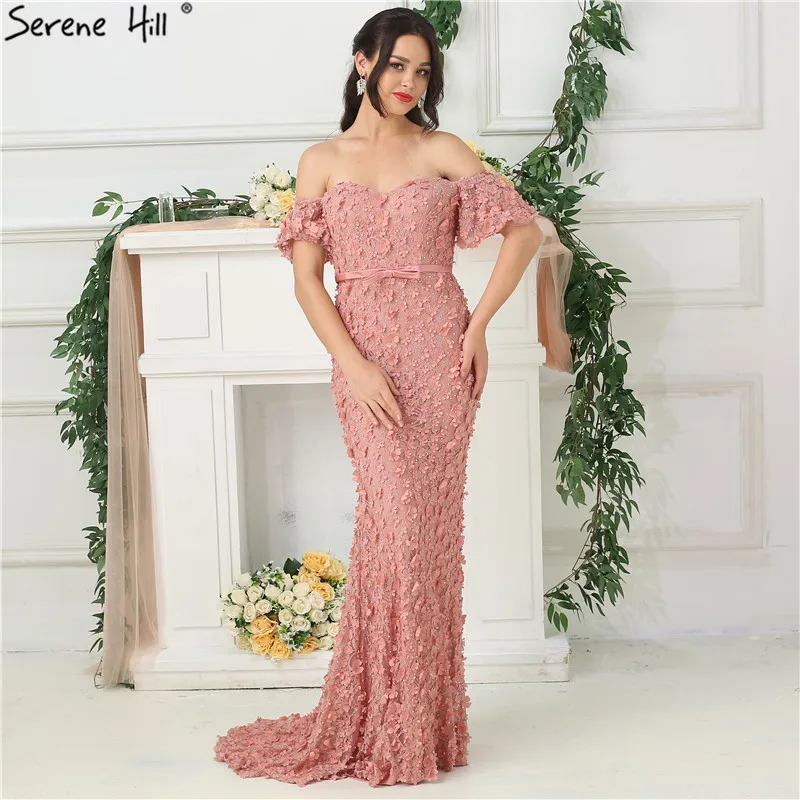 blush pink Длинное арабское, турецкое, розовое, с открытыми плечами, Русалка, Формальное, вечернее, выпускное, вечерние, платье Abiye, платья Abendkleider BLA6519 - Цвет: blush pink