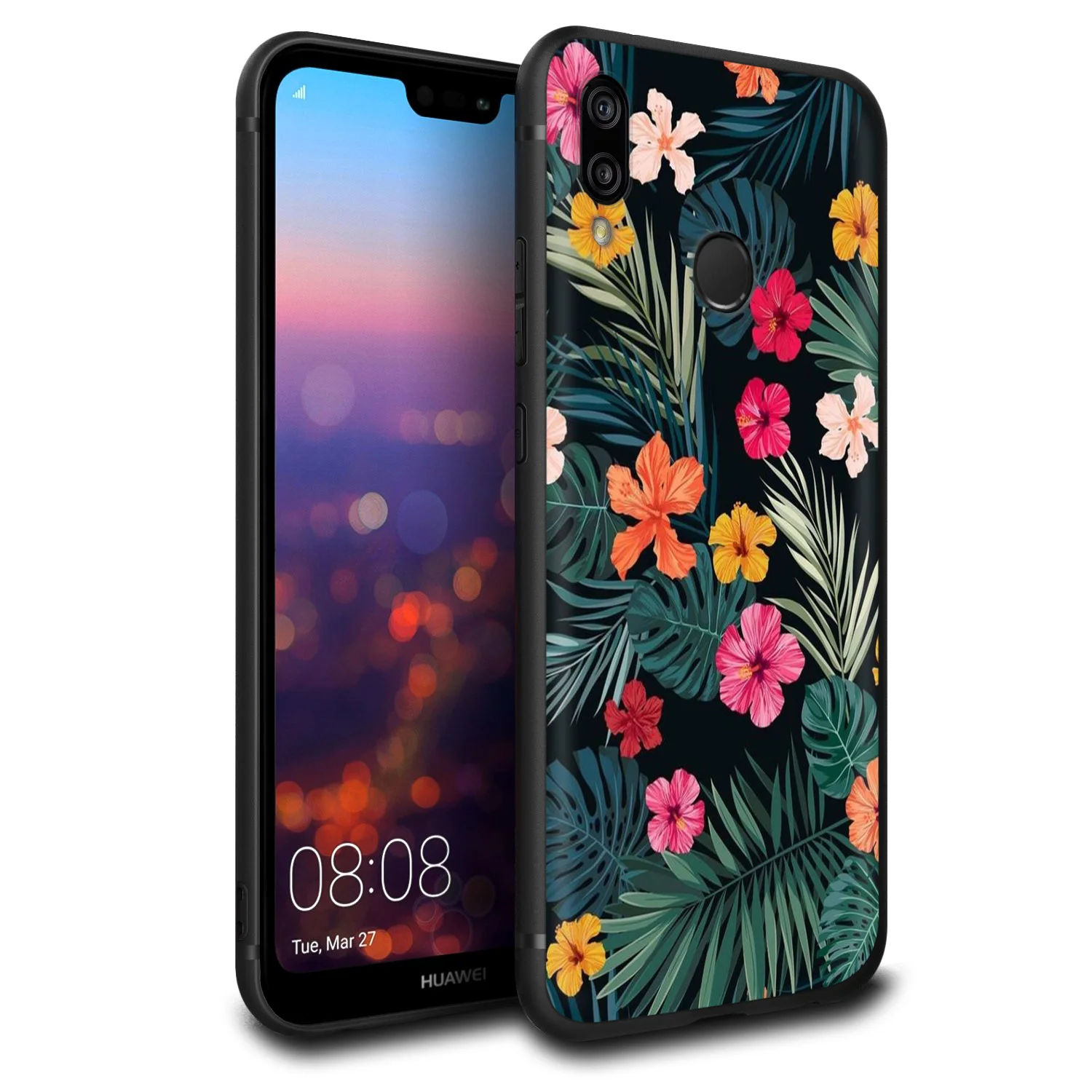 Чехол Lavaza с электрическим гибискусом и цветами для Huawei P30 P20 P10 P9 P8 Mate 20 10 Pro Lite P Smart