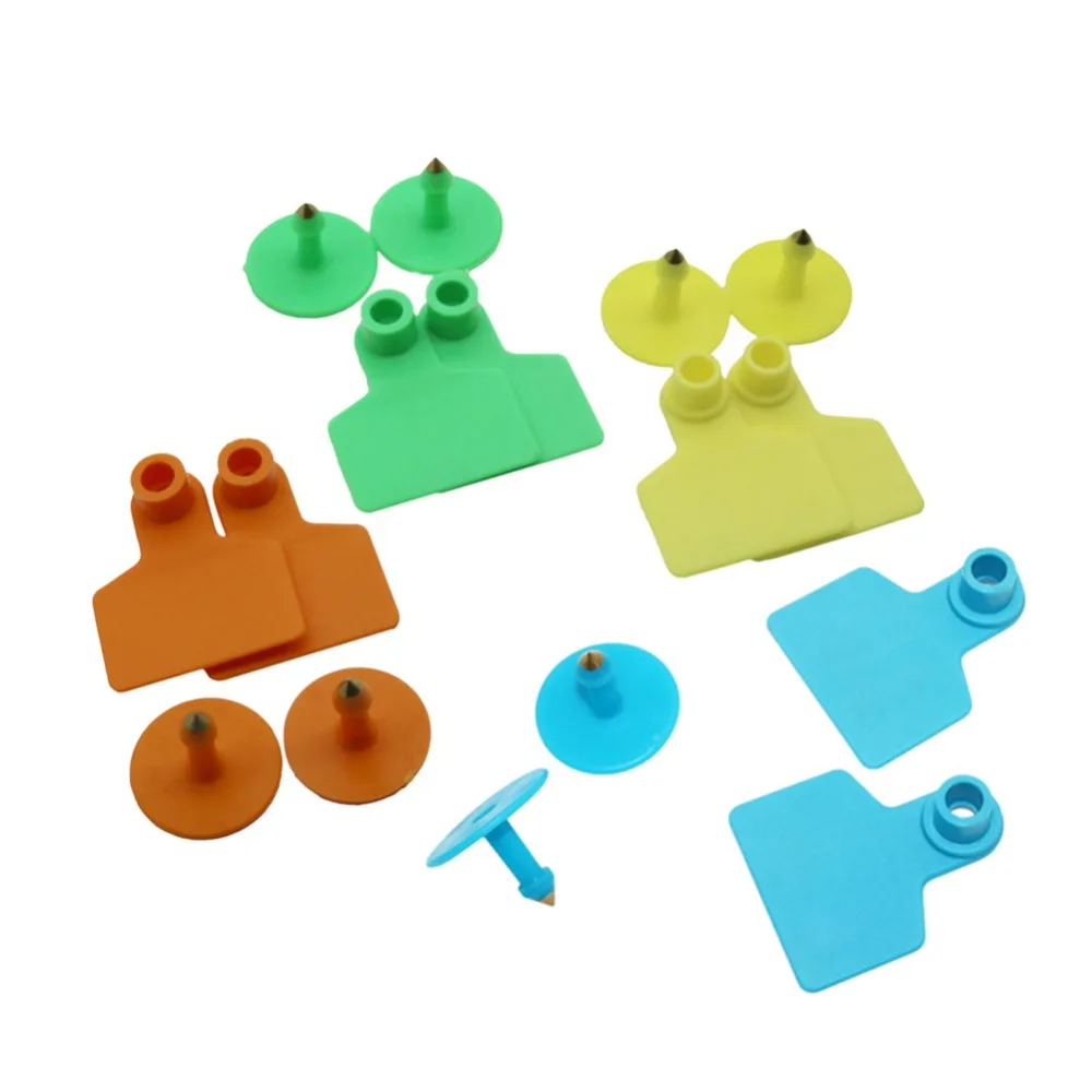 Ушные бирки для свиней 5 цветов этикетка идентификации животных без слов