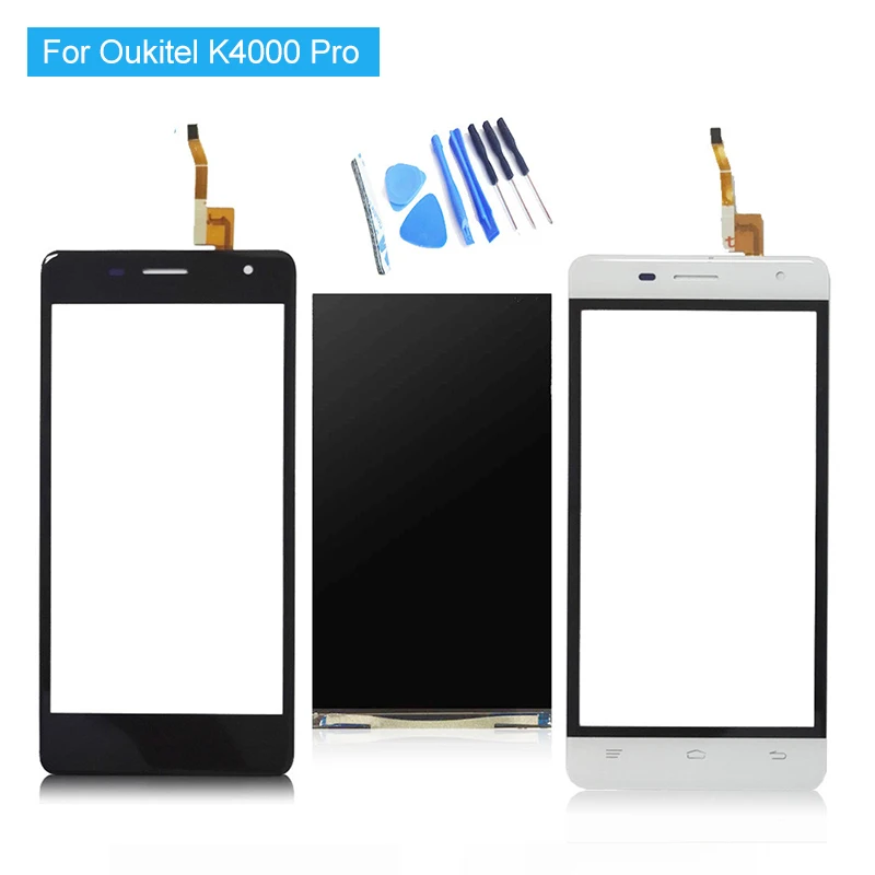 Для Oukitel K4000 Pro ЖК дисплей и кодирующий преобразователь сенсорного экрана в сборе