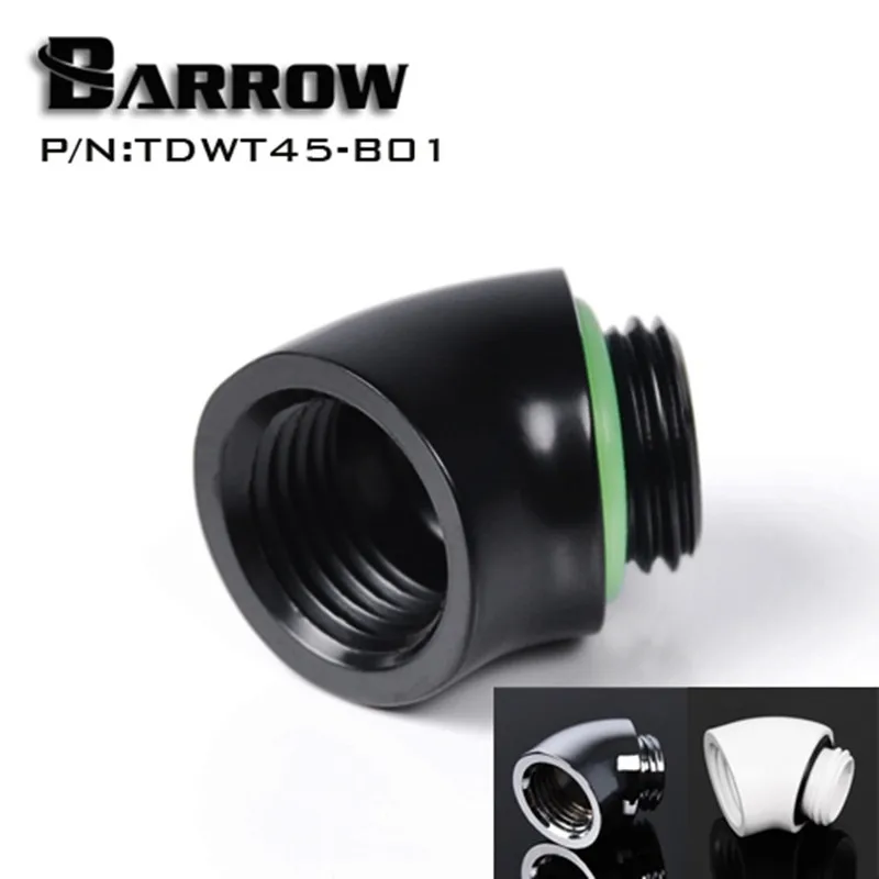 

Barrow TDWT45-V2 G1/4'' thread 45 degree Fitting Adapter 45 degrees water cooling Adaptors water cooling fitting