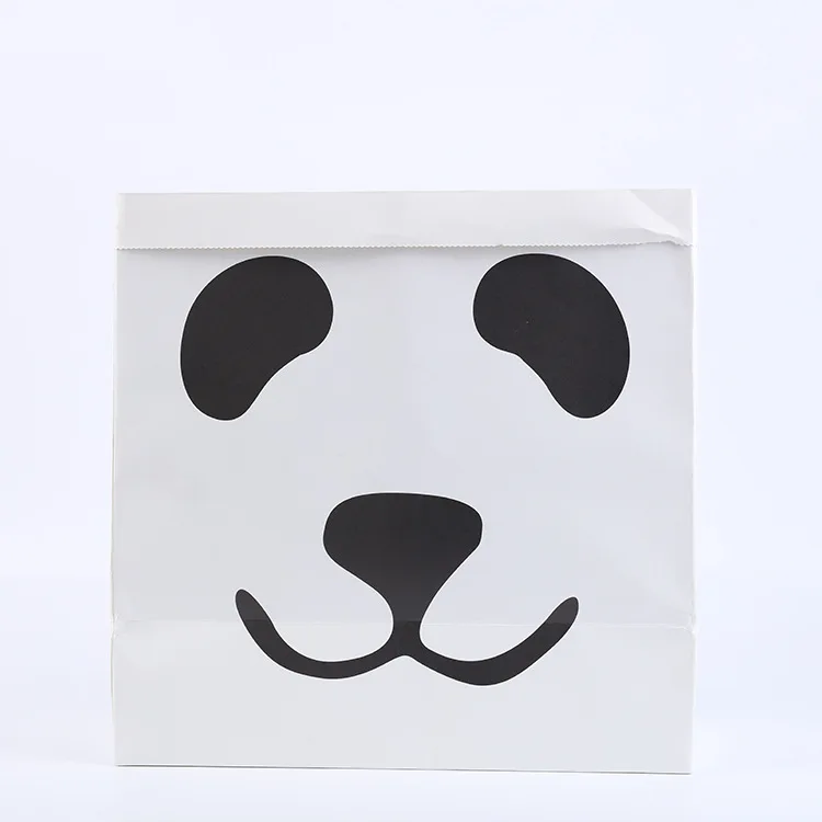Panda Small Ins Горячая сумка для хранения из крафт-бумаги милый кошелек пакет детские игрушки прочные узоры одежда для стирки мешок для мелочей Органайзер Домашний Декор подарок - Цвет: Panda Small