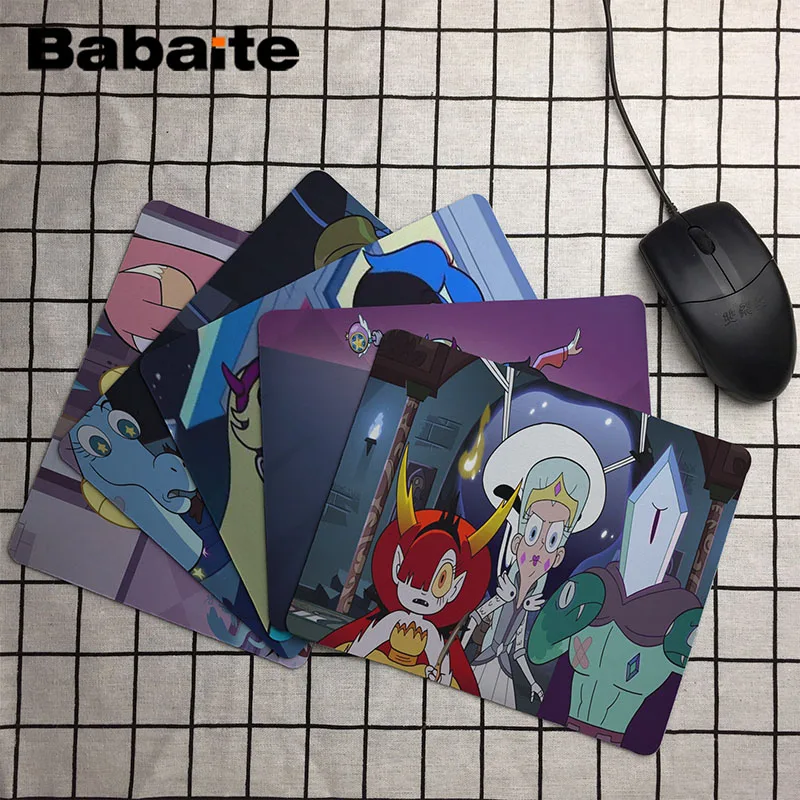 Babaite Star vs Forces Evil прочный резиновый коврик для мыши Размер 25x29 см игровые коврики |