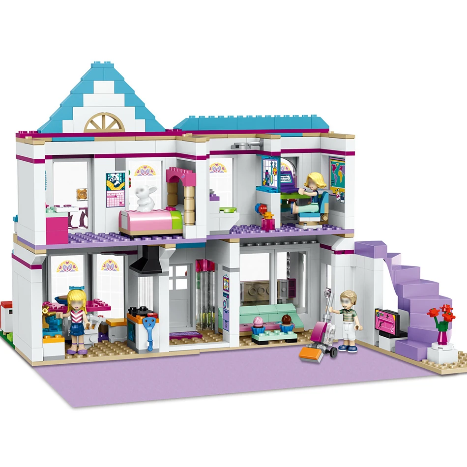 622 шт. небольшие строительные блоки совместимые с Lepinging friends Heartlake City House детские