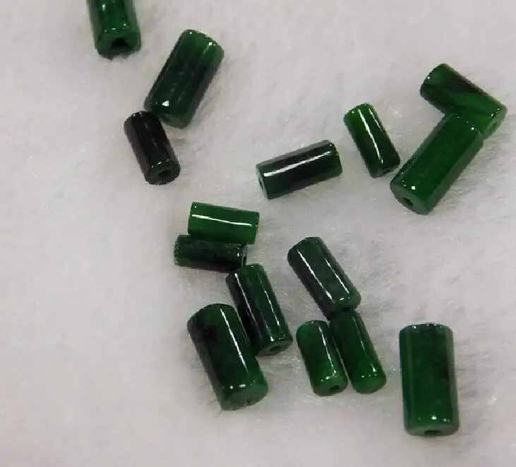 

100 pcs Fine Jewelry green vase jade beads DIY jewelry accessories BEADS lotus Jade Bracelet