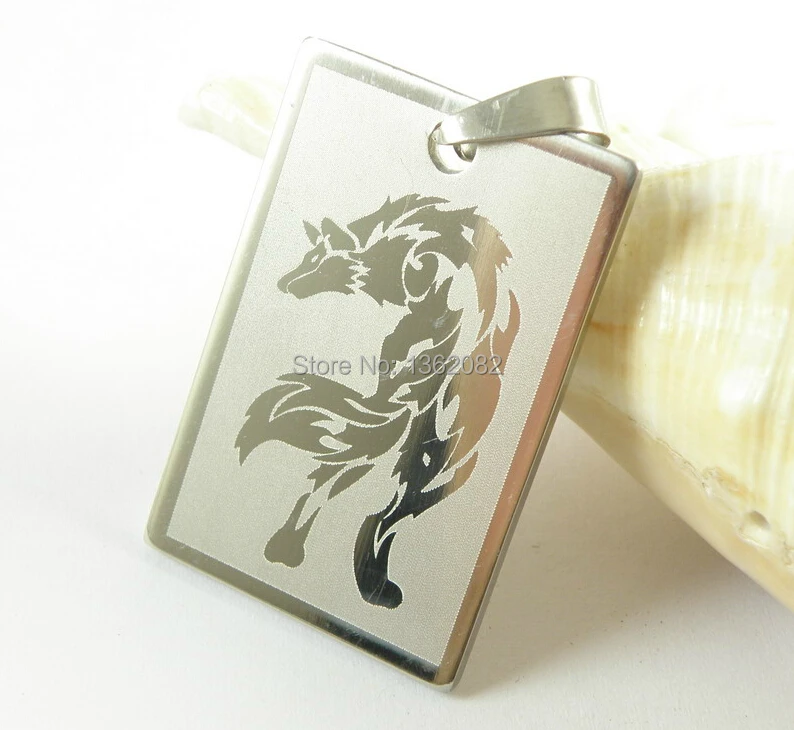 Крутой Мальчик Мужской Серебряный тон из нержавеющей стали собака бирка