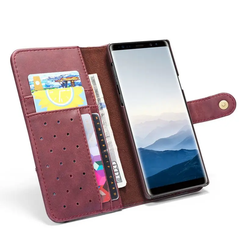 Чехол-Кошелек на ремешке для samsung Galaxy Note 8, 9, 10 Pro, S7 Edge, S8, S9, S10 Plus, S10e, откидная крышка из искусственной кожи, чехол для телефона
