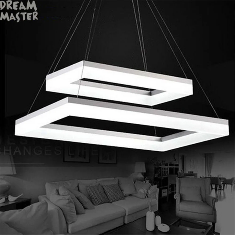 Современные 2 светодиодный угольные светодиодные подвесные светильники для