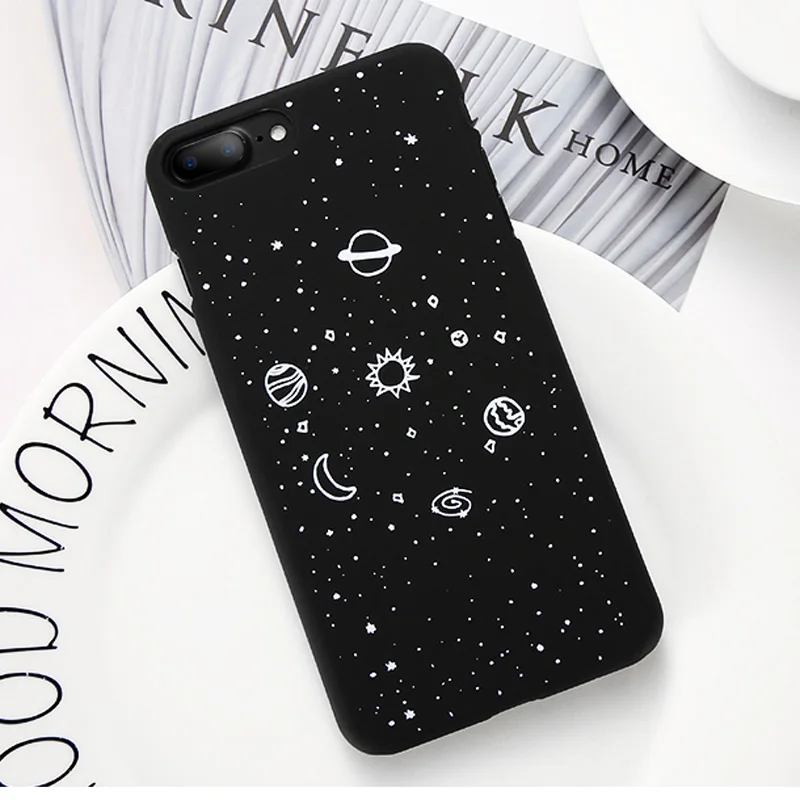 Mysterious Universe FLOVEME чехол для телефона для iPhone 6 6s Роскошный милый узор Жесткий чехол s для iPhone 7 8 Plus X 6 6s 5S 5 SE XS Max XR Coque - Color: Mysterious Universe