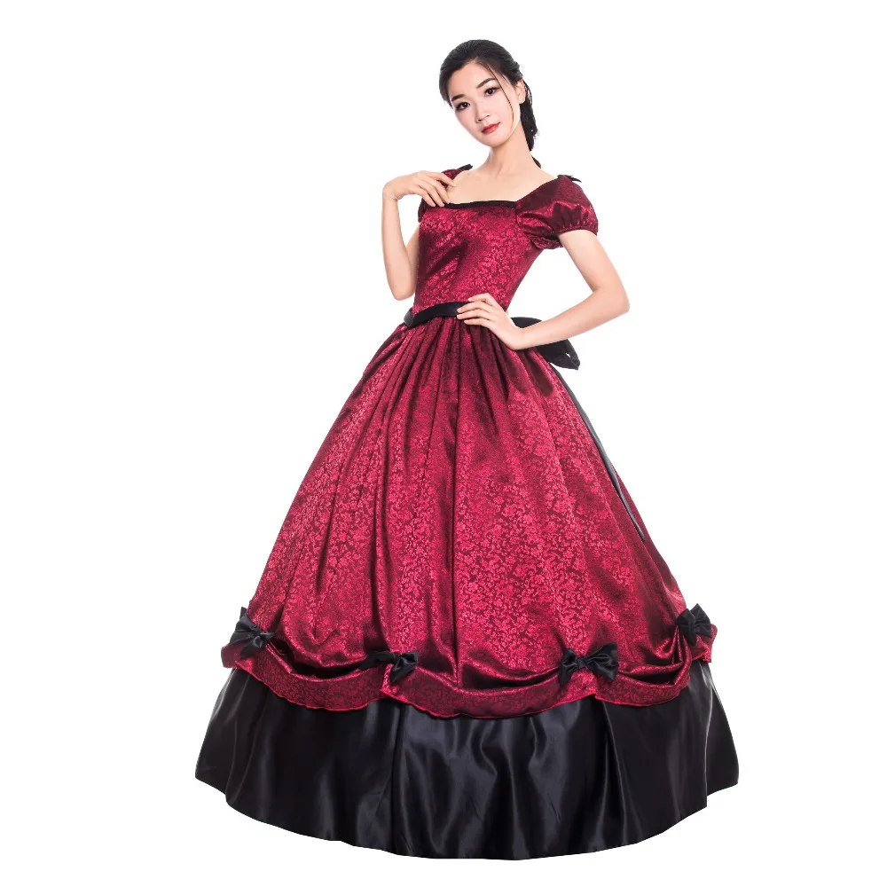 Красная Мария-Антуанетта платье принцессы эпохи Возрождения бальное одежда для