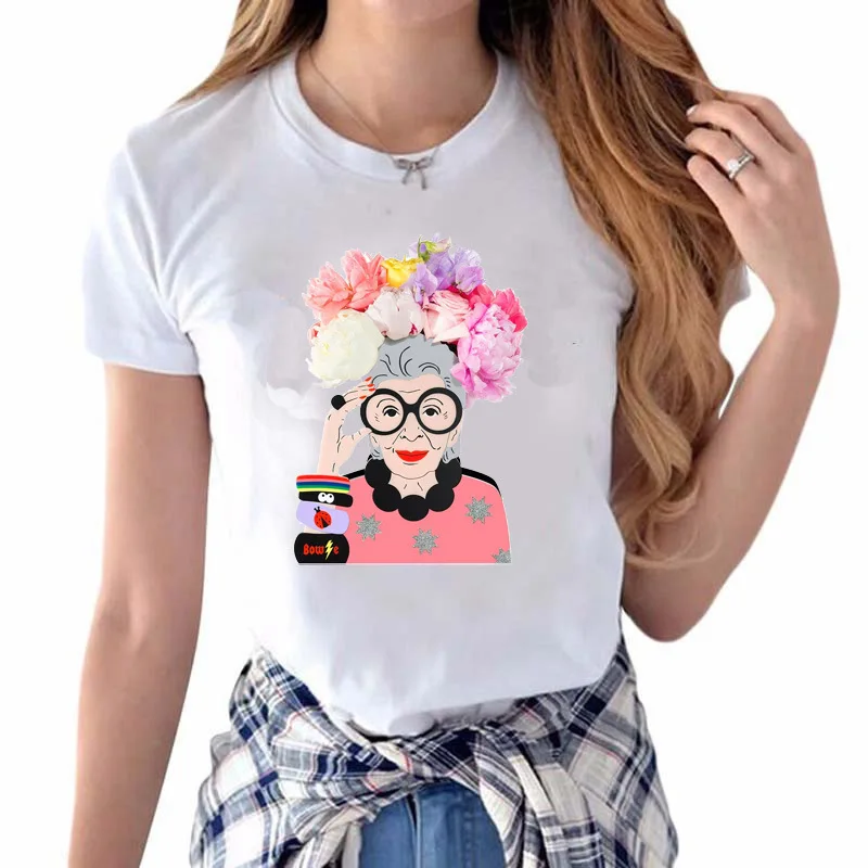 Harajuku Modis Vogue Tumblr Summer Women Print Cartoon Kawaii Tshirt Streetwear Plus Size Haut Femme Funny Top Mujer White Tees | Женская