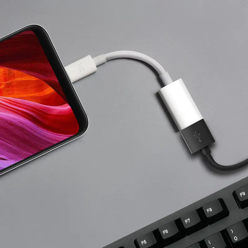 Оригинальный адаптер для xiaomi zmi usb type c переходник папа USB мама OTG Samsung s9 huawei oneplus