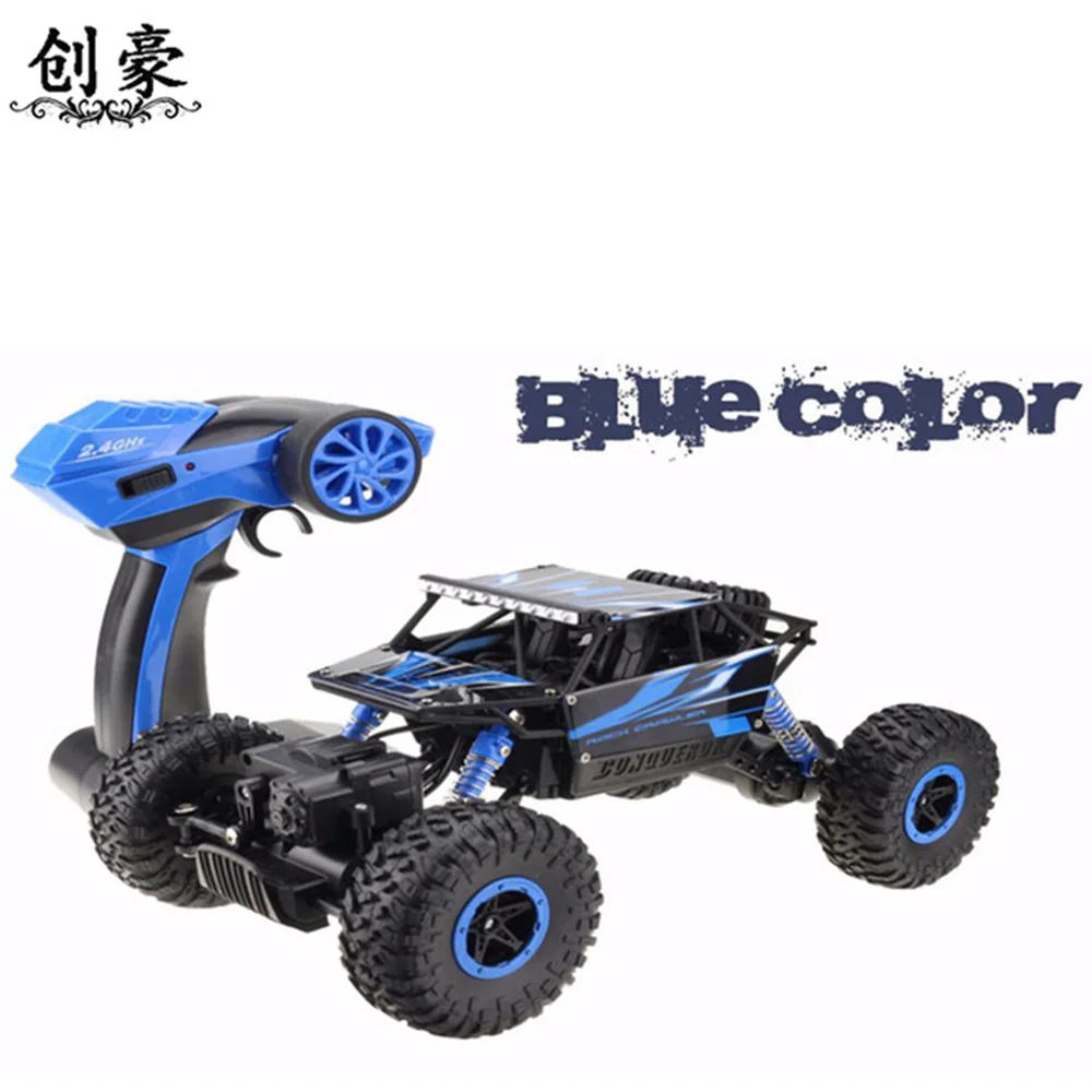 1:18 Rc автомобиль 2 4 ГГц альпинистский 4x4 двойные двигатели Bigfoot дистанционное
