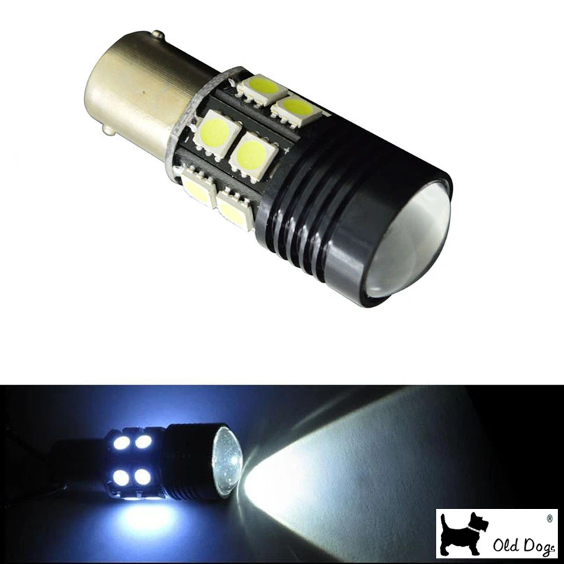 2 шт. 1156 BA15S светодиодные лампы 12В 12SMD Белый COB p21w автомобильный Стайлинг RV грузовик
