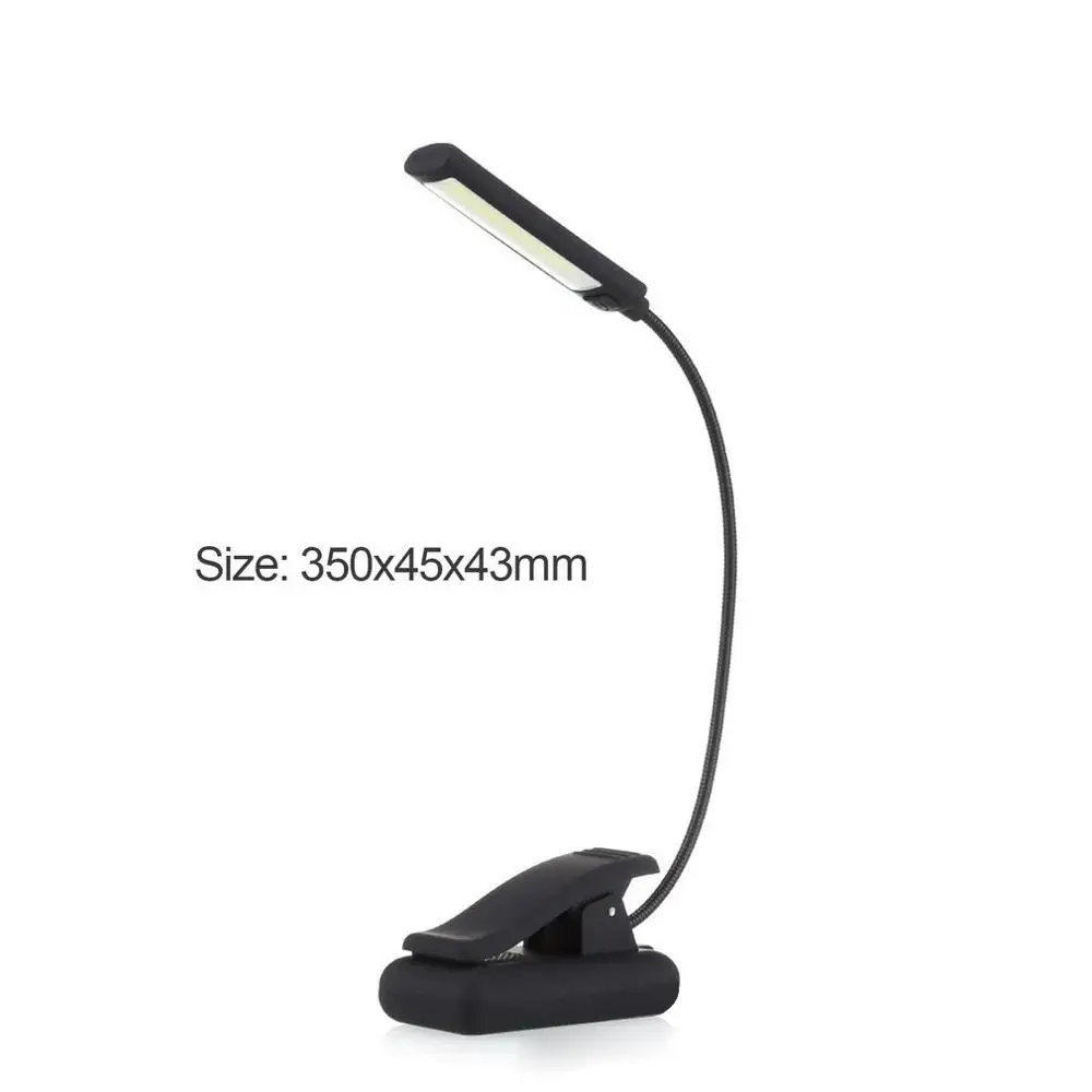 B2OCLED USB клип на настольную лампу 3 Вт COB Светодиодная лампа для чтения маникюрного