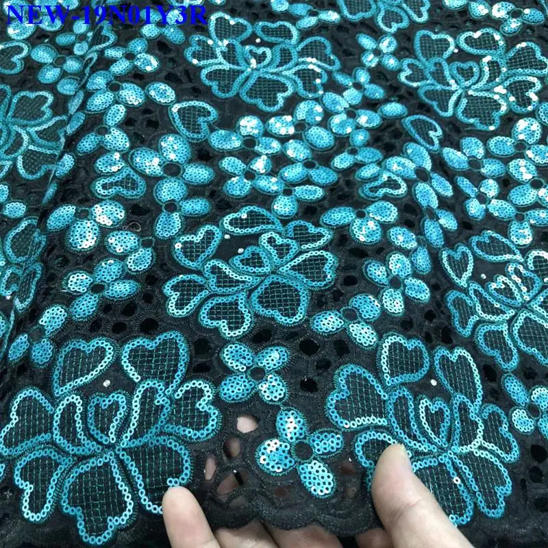 2019 роскошный дизайн африканская Тюлевая Кружевная Ткань 5 ярдов Высокое качество