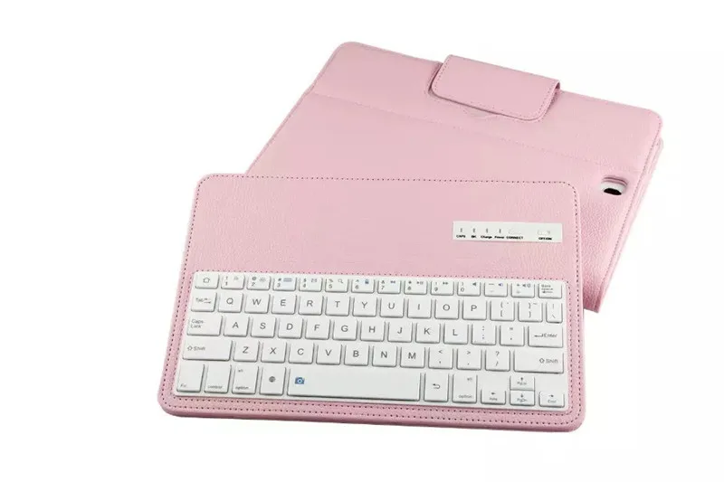 Беспроводная Bluetooth клавиатура + защитный смарт чехол из искусственной кожи для