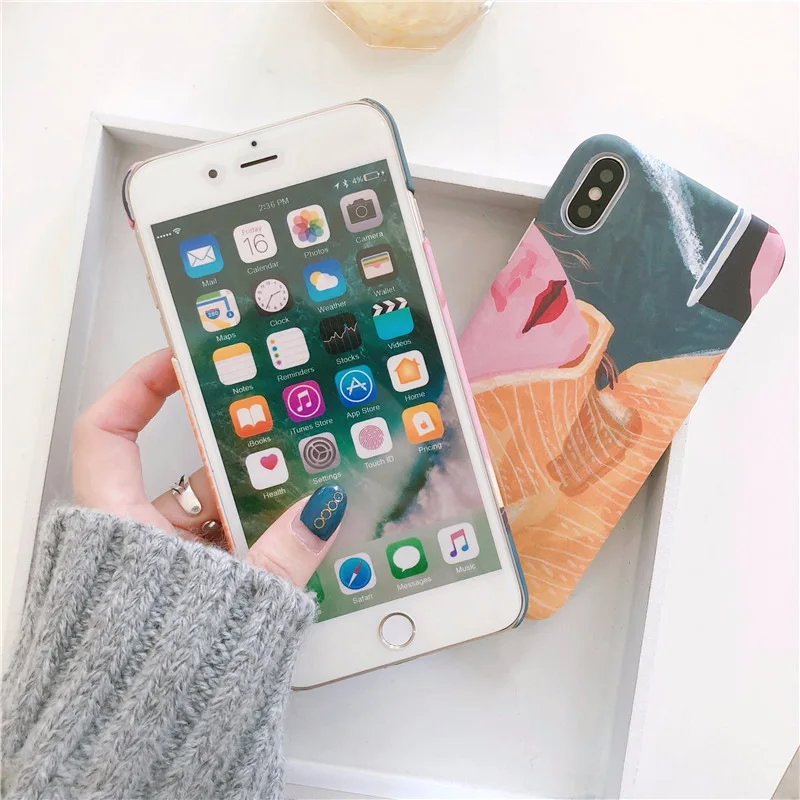 CHAOLIDA оптовая продажа PC Scrub Handphone Accesorios Para Celular для Iphone 6 6s 6splus 7 7plus 8 plus жесткие