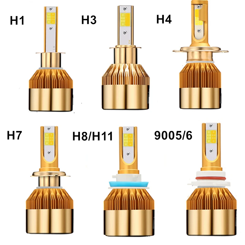Автомобильные светодиодные фары YHKOMS H7 LED H4 9005 9006 H8 H11 H1 H3 880 881 H27 s 3000K 6000K двухцветные