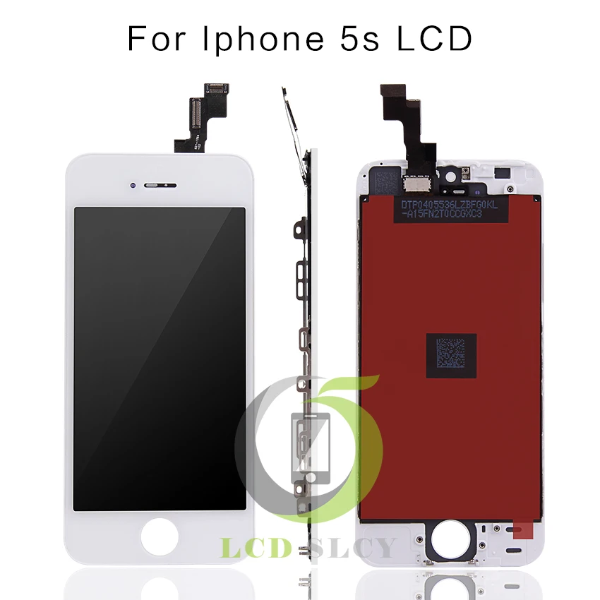 Класс AAA + 10 шт./лот для iPhone 5S ЖК-дисплей с сенсорным экраном дигитайзер сборка