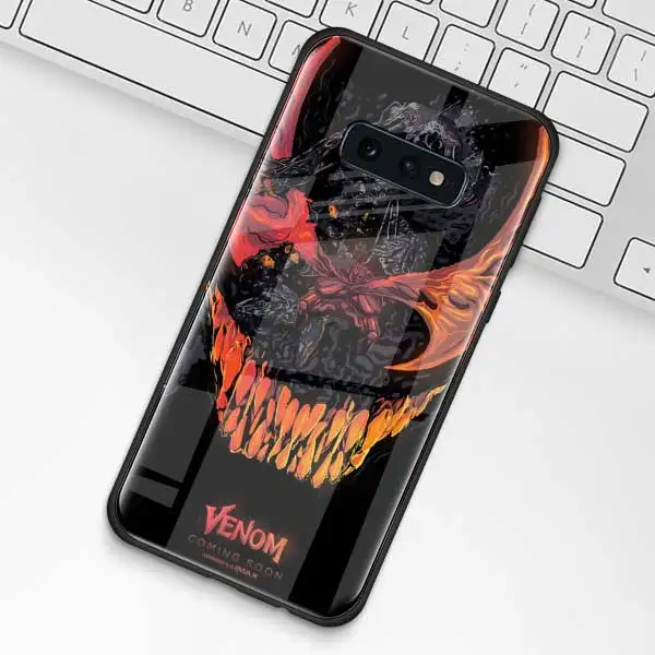 001 Чудо-яд, супергерой, чехол из закаленного стекла для samsung Galaxy S10 S10e S9 S8 S10 Plus Note 9 A50 A30, чехол для телефона - Цвет: 001