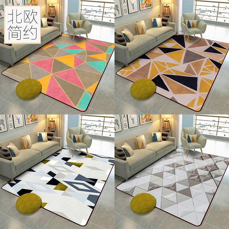 

INS Nordic modern style carpets For Living room/bedroom/Home decor rug Study room coffee table bedside Non-skid Floor Mat carpe