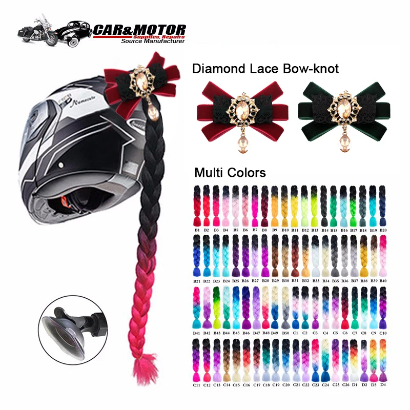 Новое поступление панк стиль мотоциклетного шлема косы градиент рампы мото