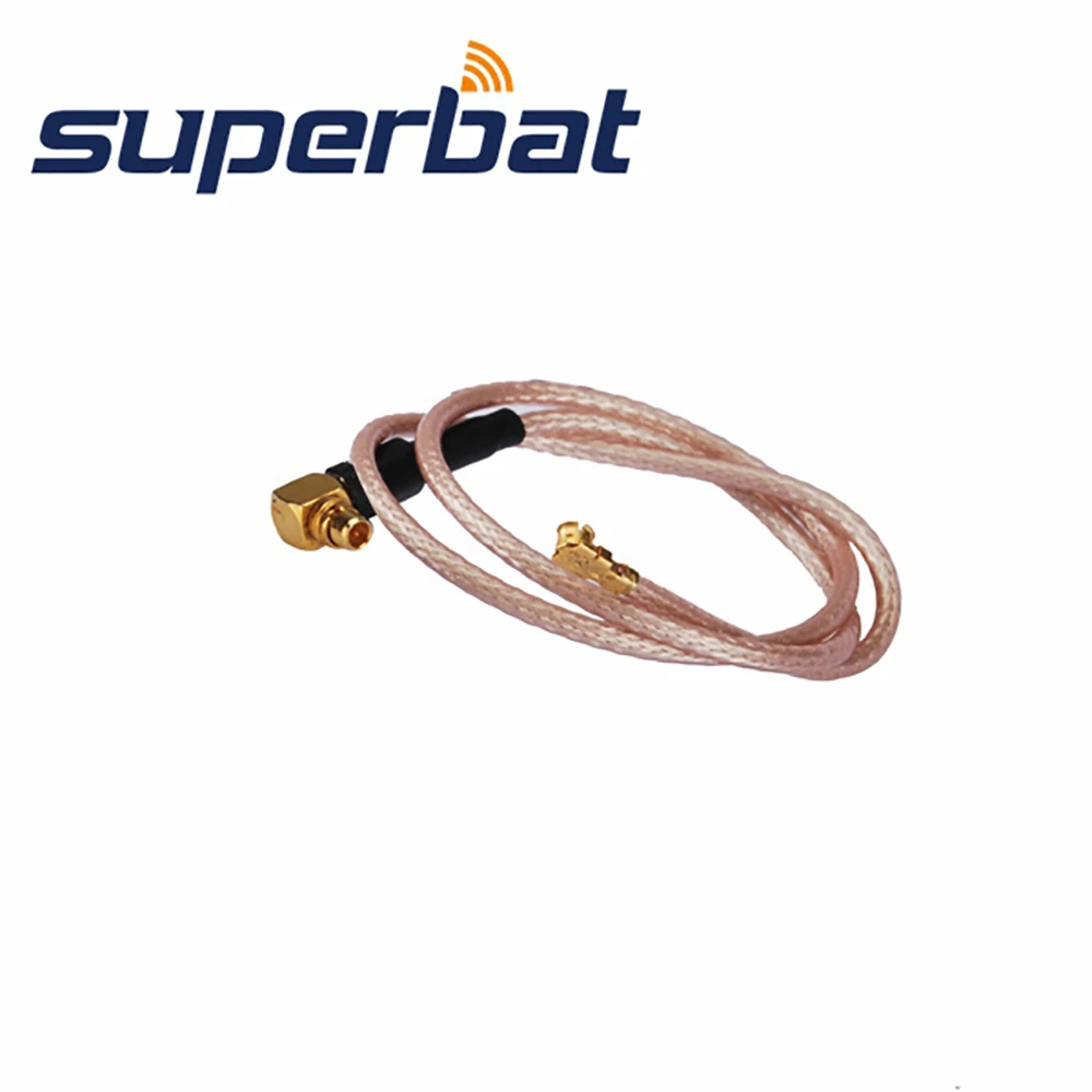 Superbat MMCX правый угол штепсельной вилки к UFL/IPX Jack кабель Pigtail антенна питатель в