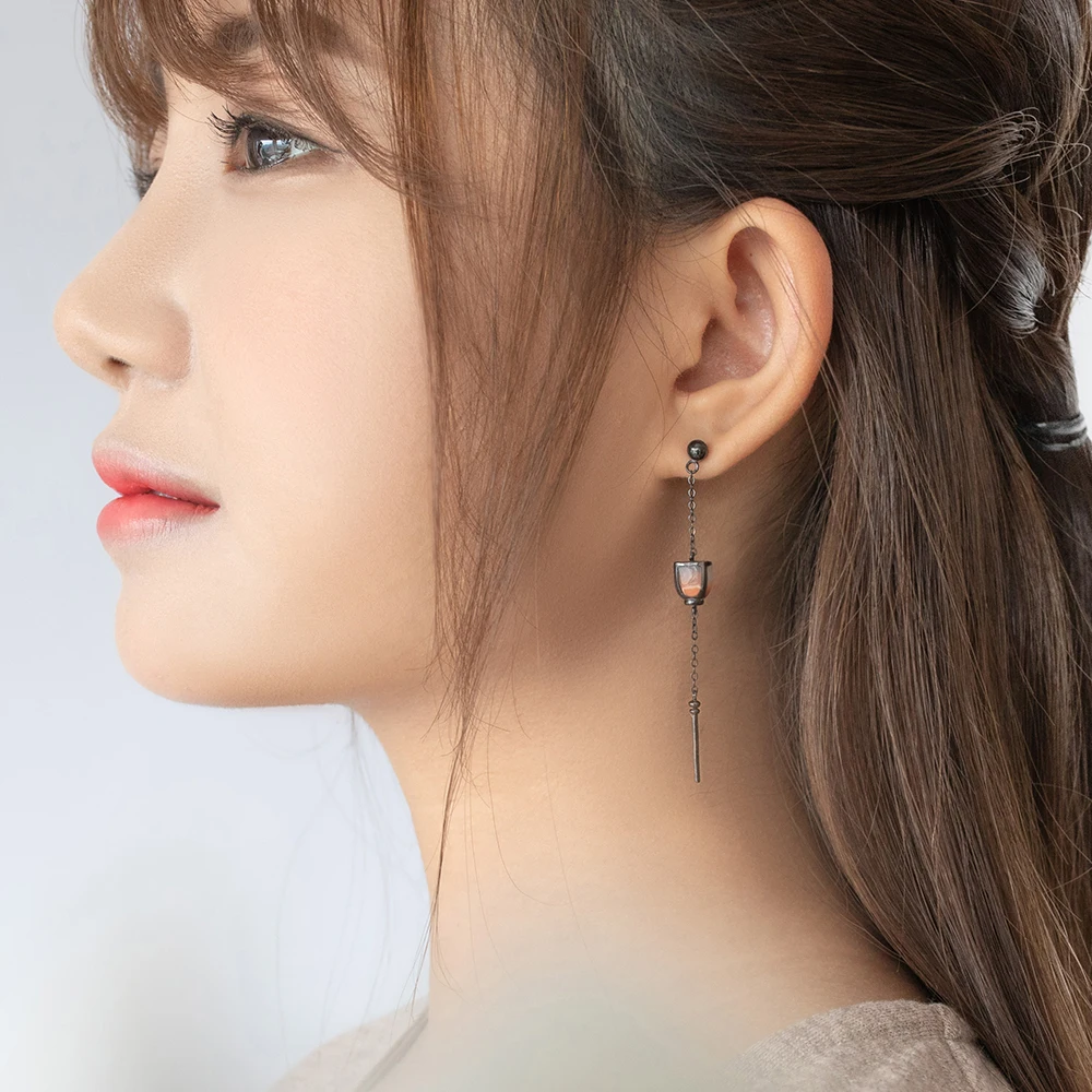 Thaya Винтажные серьги с подвеской жемчужные серьги-фонарики ручной работы Серебро