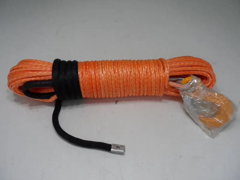 Оранжевый Синтетический трос 5/16 * футов для лебедки ATV буксировочный
