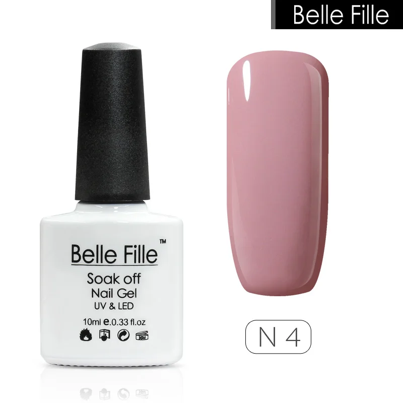 Belle FILLE УФ гель лак для ногтей 10 мл Обнаженная розовый красный Белый Зеленый Гель